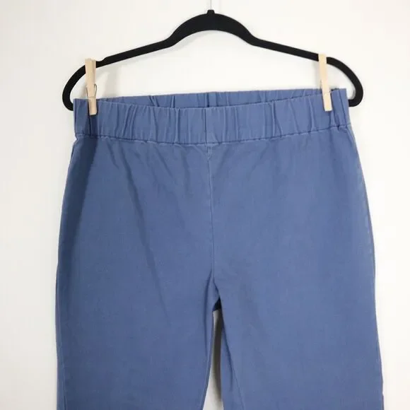 Soft Surroundings Size M Metro Leggings Jeans Skinny Button Light Blue - Picture 3 of 10